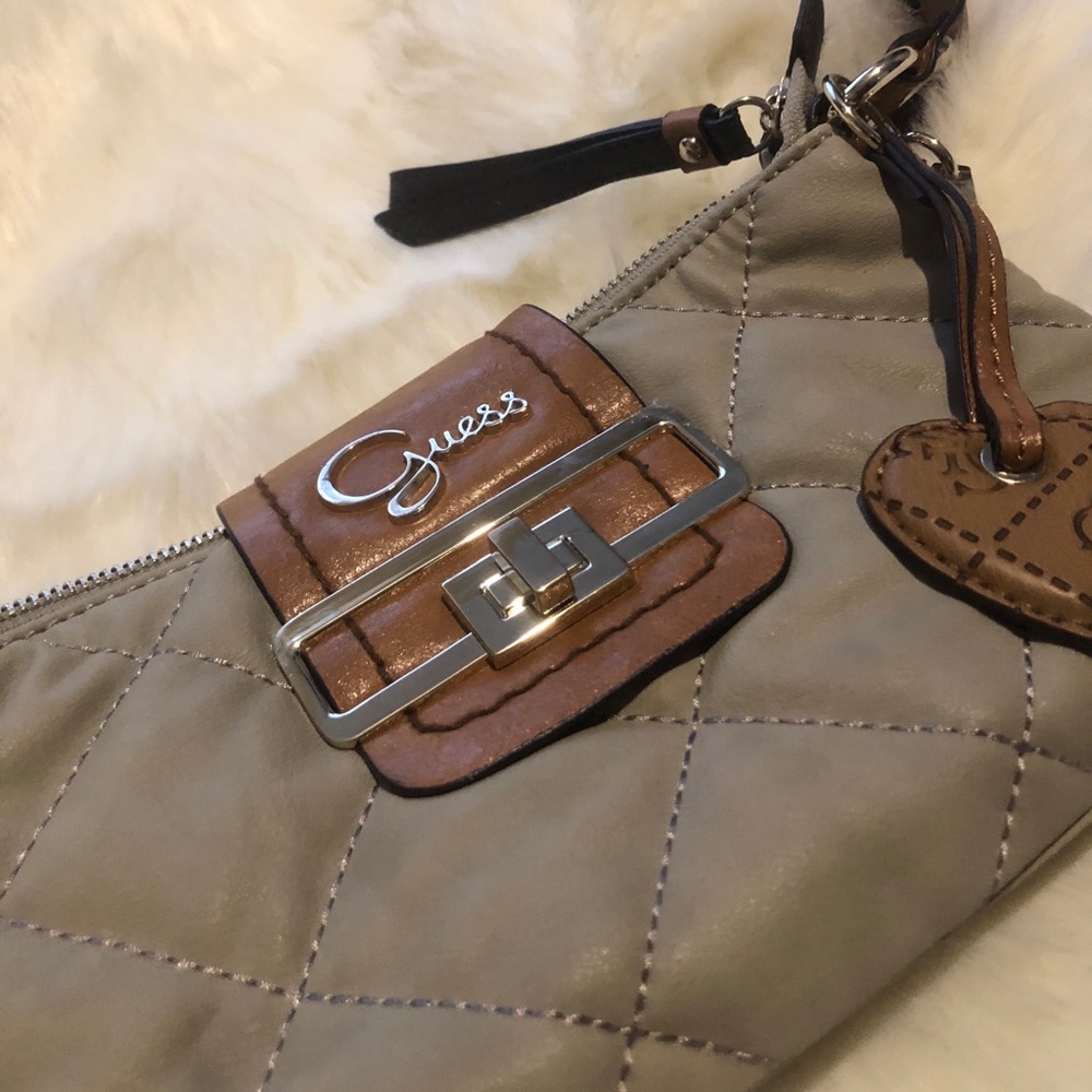 Guess quilted Crossbody Handbag Faux Turn Lock